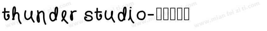 thunder studio字体转换